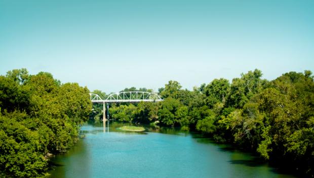 gorgeous lake and river views at Austin campgrounds